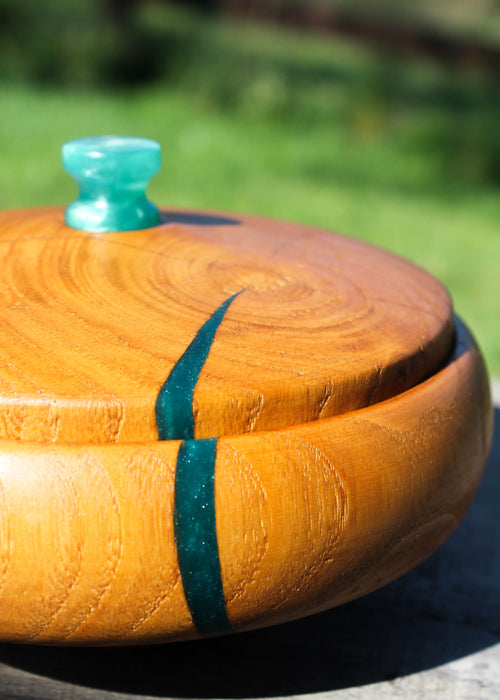 Ciotola - Cipresso e Resina Verde